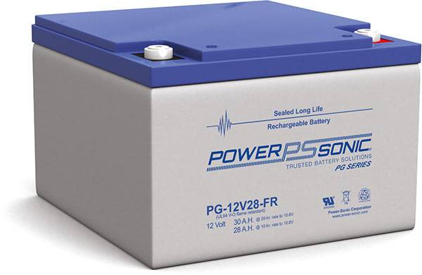 Power Sonic PG-12V28 FR Deep Cycle Vrla Battery Replaces 12V-30.00Ah Sealed Lead Acid Batteries Power Sonic
