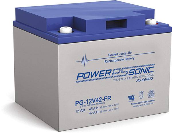 Power Sonic PG-12V42 FR Deep Cycle Vrla Battery Replaces 12V-45.00Ah Sealed Lead Acid Batteries Power Sonic