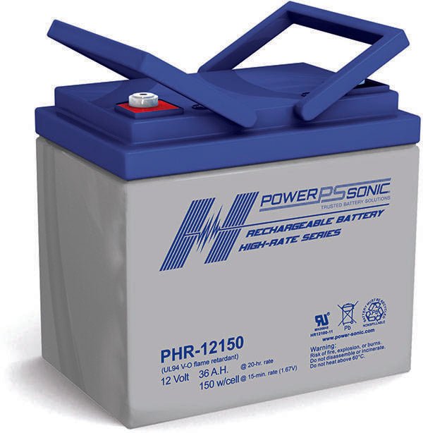 Power Sonic PHR-12150 High-rate Vrla Battery Replaces 12V-36.00Ah Sealed Lead Acid Batteries Power Sonic
