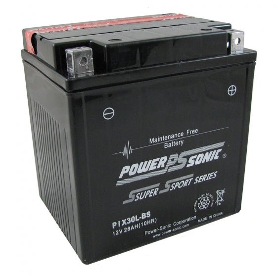 Power Sonic PIX30L-BS 12V-30Ah-500 cca Powersports Battery Powersports Batteries Power Sonic