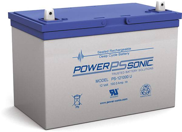 Power Sonic PS-121000 General Purpose Vrla Battery Replaces 12V-100.00Ah Sealed Lead Acid Batteries Power Sonic U (Universal:- Heavy Duty Posts with nut and bolt)