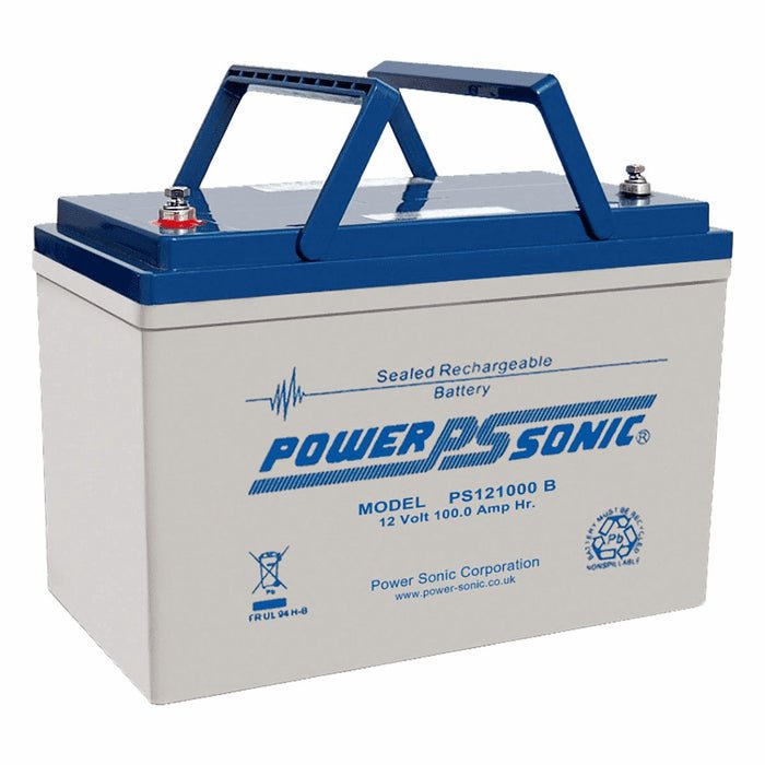 Power Sonic PS-121000 General Purpose Vrla Battery Replaces 12V-100.00Ah Sealed Lead Acid Batteries Power Sonic T6 (Threaded Style)