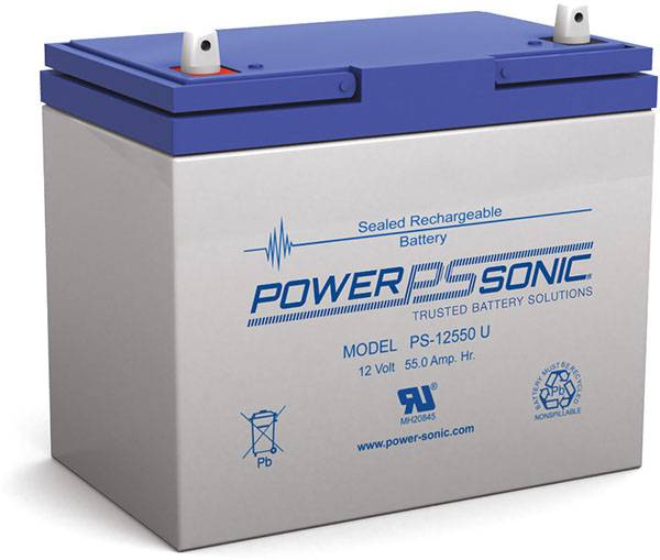 Power Sonic PS-12550 General Purpose Vrla Battery Replaces 12V-55.00Ah Sealed Lead Acid Batteries Power Sonic