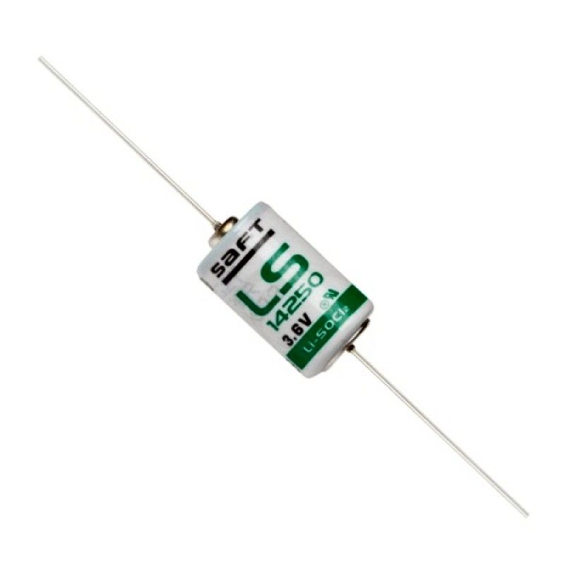 Saft LS14250 1/2 AA Size, 3.6V, 1.2Ah Li-SOCl Battery Saft and Tadiran Batteries Saft Axial Leads