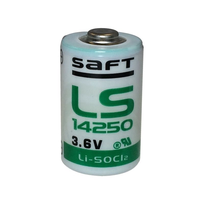 Saft LS14250 1/2 AA Size, 3.6V, 1.2Ah Li-SOCl Battery Saft and Tadiran Batteries Saft Bare Cell