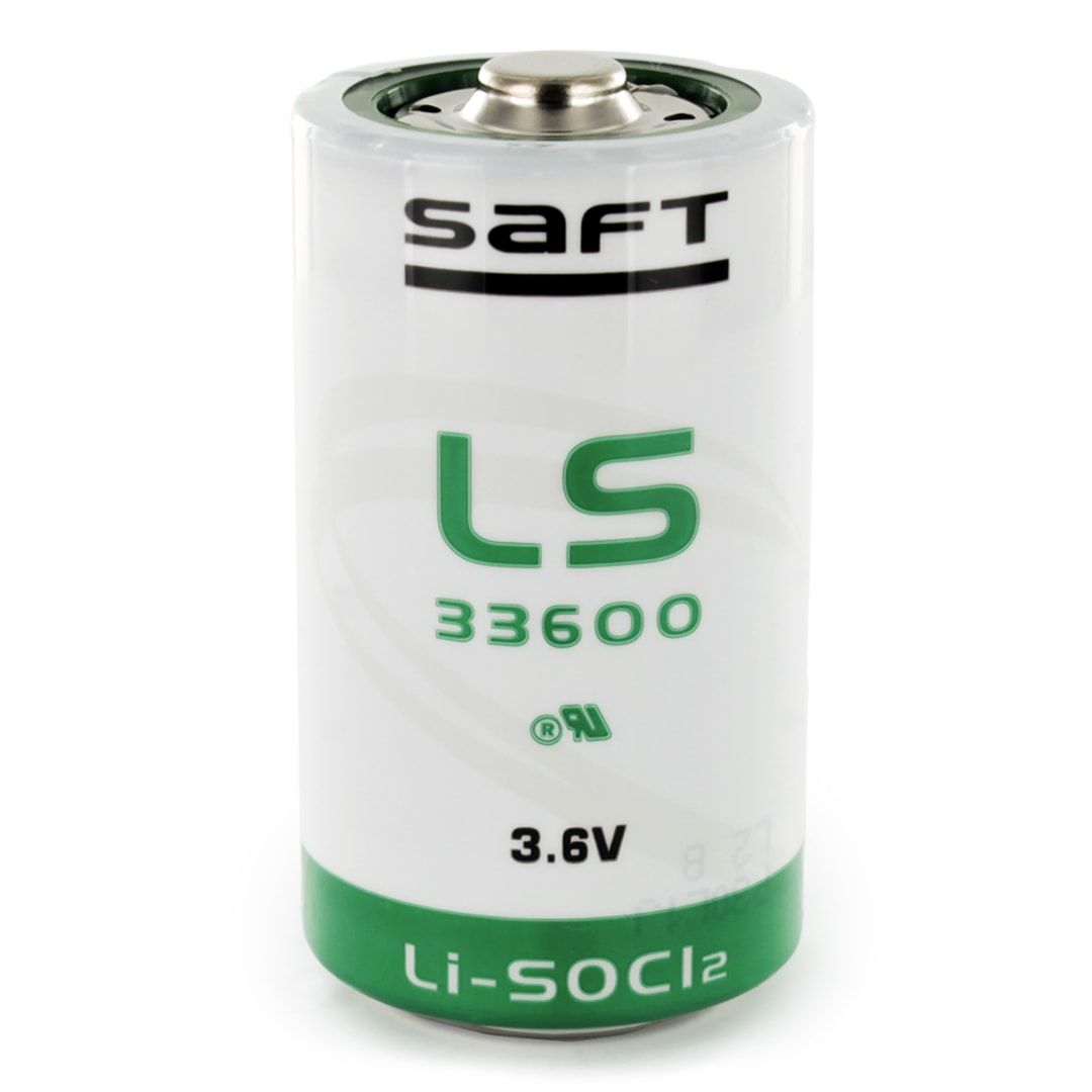 Saft LS33600 D Size, 3.6V, 17Ah Li-SOCl Battery Saft and Tadiran Batteries Saft Bare Cell