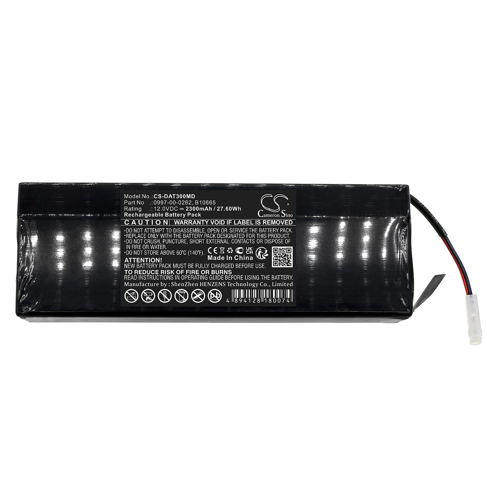 Sealed Lead Acid, Medical Battery fits Datascope Accutorr 3 Monitor, Accutorr 3sat Monitor, 12.0V, 2300mAh Medical Cameron Sino Technology Limited