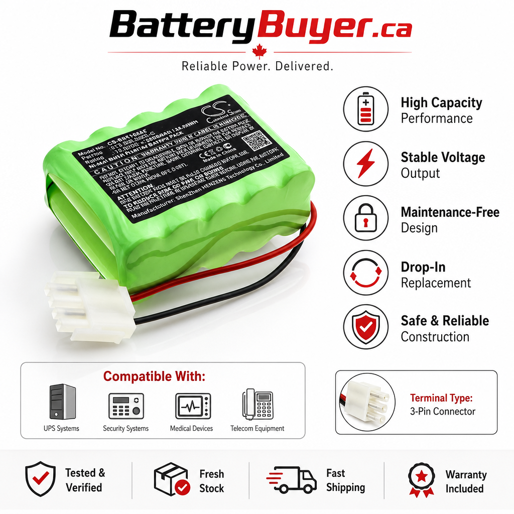 Ni-MH Battery fits Record, Sta15 12.0V, 2000mAh Automatic Doors Cameron Sino Technology Limited