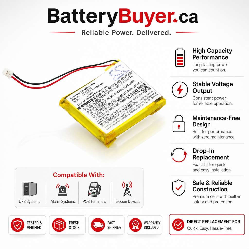 Li-Polymer Battery fits Luvion, Platinum 2, Luvion 3.7V, 1000mAh BabyPhone Cameron Sino Technology Limited