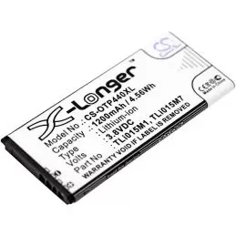 Li-ion Battery fits Alcatel, one touch pixi 4 4.0, ot-4034, ot-4034d 3.8V, 1200mAh