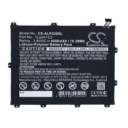 Li-Polymer Battery fits Alcatel, One Touch Hero 8, One Touch Pop 8, Ot-9020a 3.8V, 4050mAh