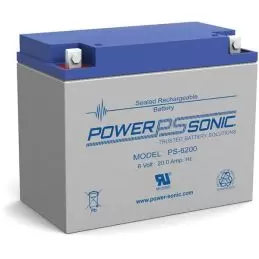 Power Sonic PS-6200 General Purpose Vrla Battery Replaces 6V-20.00Ah