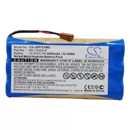 Ni-MH Battery fits Jms, Infusion Pump Ot-701, Ot-701, Part Number 10.8V, 3000mAh