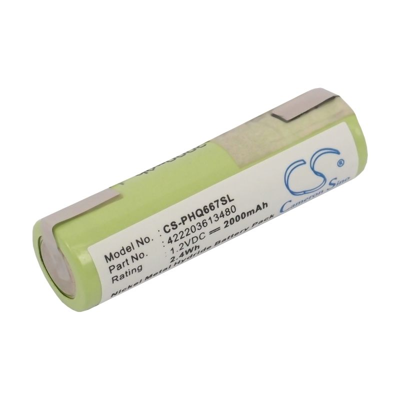 Ni-MH Battery fits Grundig, 8825, 8835, 8875 1.2V, 2000mAh Shaver Cameron Sino Technology Limited