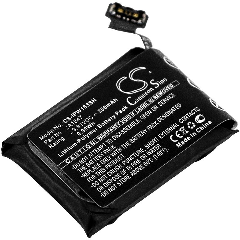 Li-polymer Battery Fits Apple, A1860, Watch Series 3 38mm, Watch Series 3 Gps 38mm 3.81v, 260mah Smartwatch Cameron Sino Technology Limited