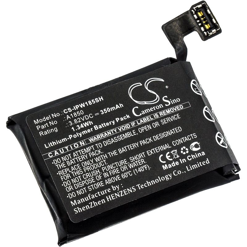 Li-Polymer Battery fits Apple, A1859, Gsrf-mqk32ll/a, Gsrf-mqk62ll/a 3.82V, 350mAh Smartwatch Cameron Sino Technology Limited