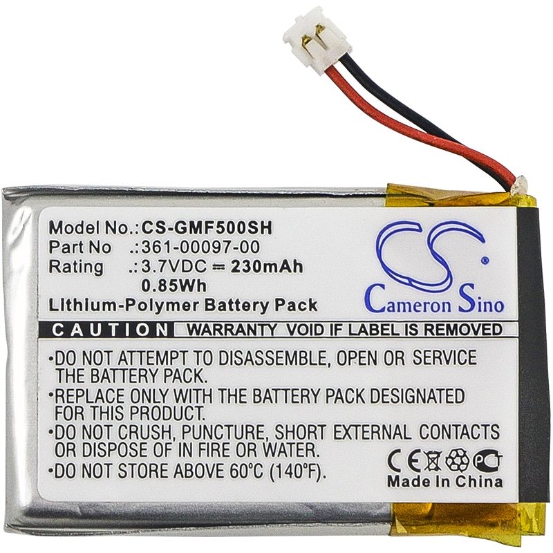 Li-polymer Battery Fits Garmin, Fenix 5, Fenix 5s, Fenix 5x 3.7v, 230mah GPS & Navigator Cameron Sino Technology Limited