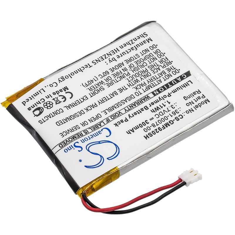Li-polymer Battery Fits Garmin, Forerunner 920xt, Garmin 3.7v, 300mah Smartwatch Cameron Sino Technology Limited