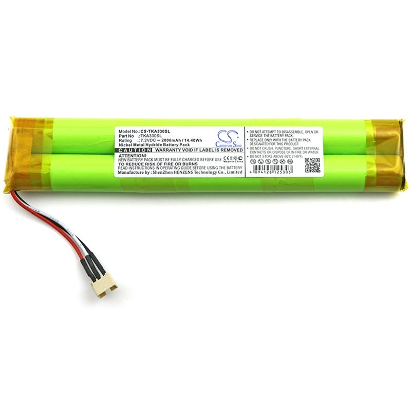 Ni-MH Speaker Battery fits Tdk, Life On Record A33 7.2V, 2000mAh Speaker Cameron Sino Technology Limited