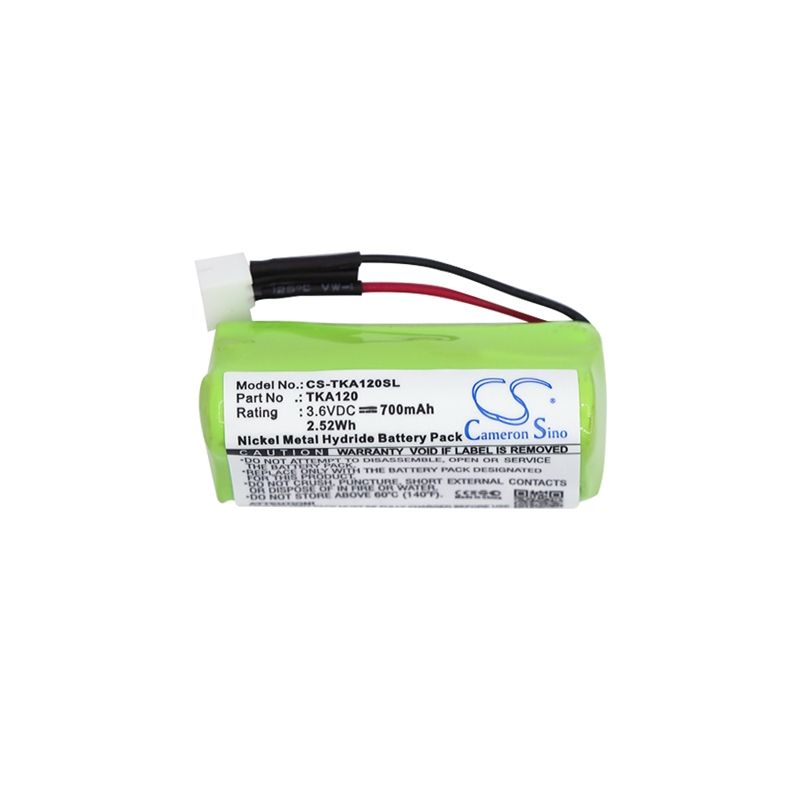 Ni-MH Speaker Battery fits Tdk, Life On Record A12 3.6V, 700mAh Speaker Cameron Sino Technology Limited