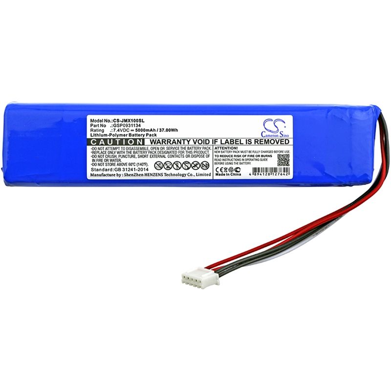Li-polymer Speaker Battery Fits Jbl, Jblxtreme, Xtreme, 7.4v, 5000mah Speaker Cameron Sino Technology Limited