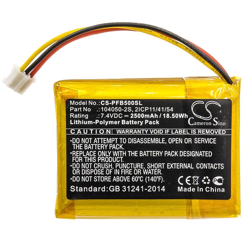 Li-Polymer Speaker Battery fits Philips, B5/12, Fidelio B5, 7.4V, 2500mAh Speaker Cameron Sino Technology Limited