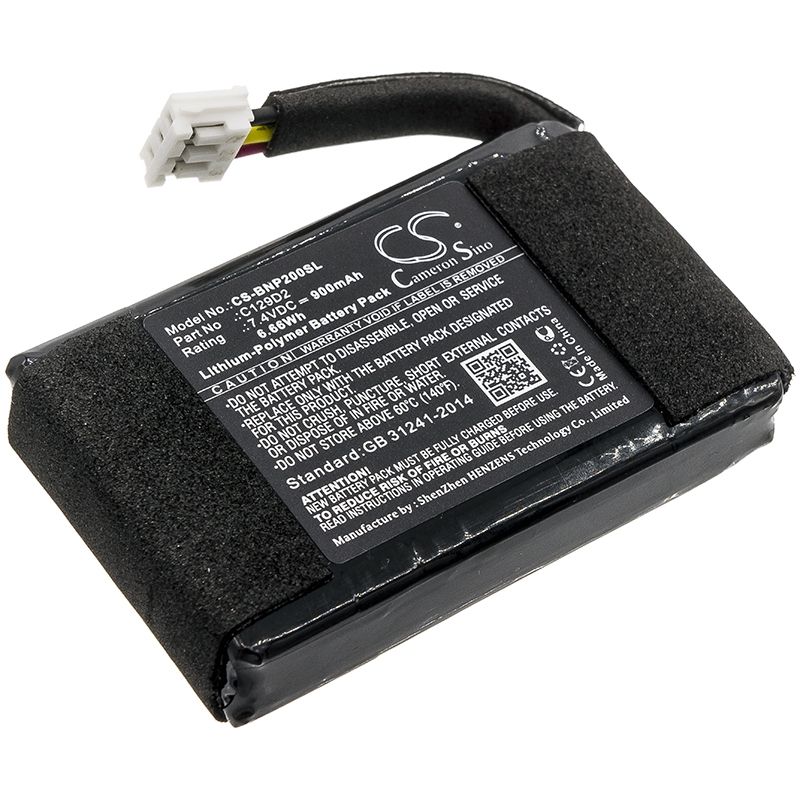 Li-Polymer Speaker Battery fits Bang & Olufsen, Beoplay P2, Bang & Olufsen 7.4V, 900mAh Speaker Cameron Sino Technology Limited