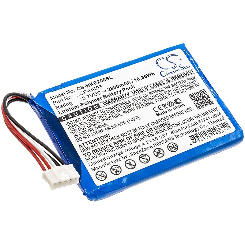 Li-Polymer Speaker Battery fits Harman/kardon, Esquire 2, Harman/kardon 3.7V, 2800mAh Speaker Cameron Sino Technology Limited