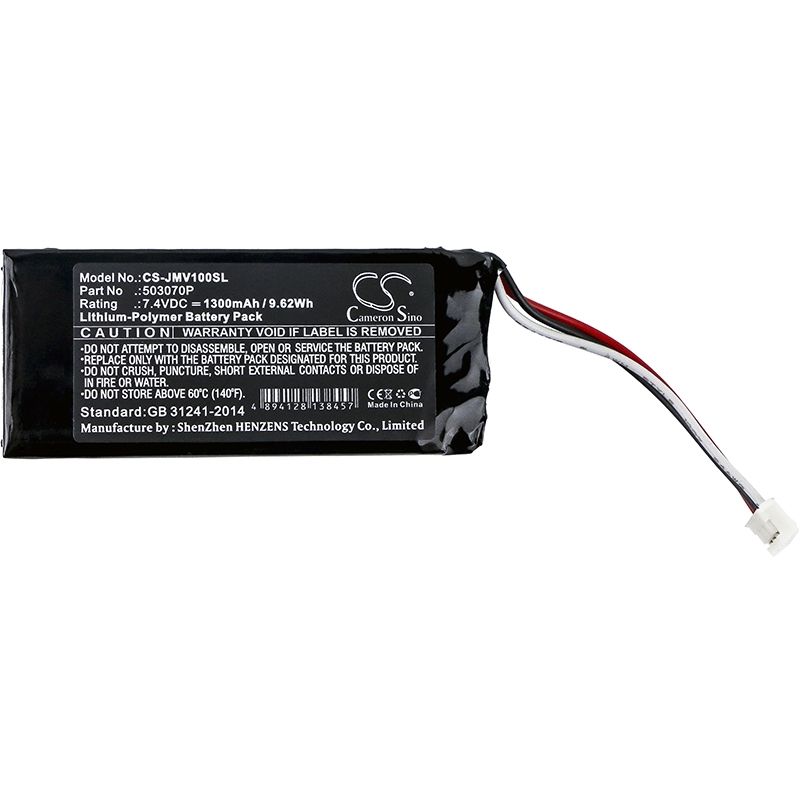Li-Polymer Speaker Battery fits Jbl, Voyager, Jbl 7.4V, 1300mAh Speaker Cameron Sino Technology Limited