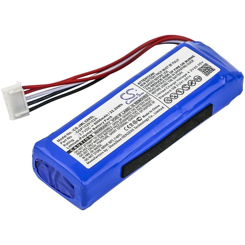 Li-polymer Speaker Battery Fits Jbl, Charge 3 2016, Charge 3 2016 Version, 3.7v, 6000mah Speaker Cameron Sino Technology Limited