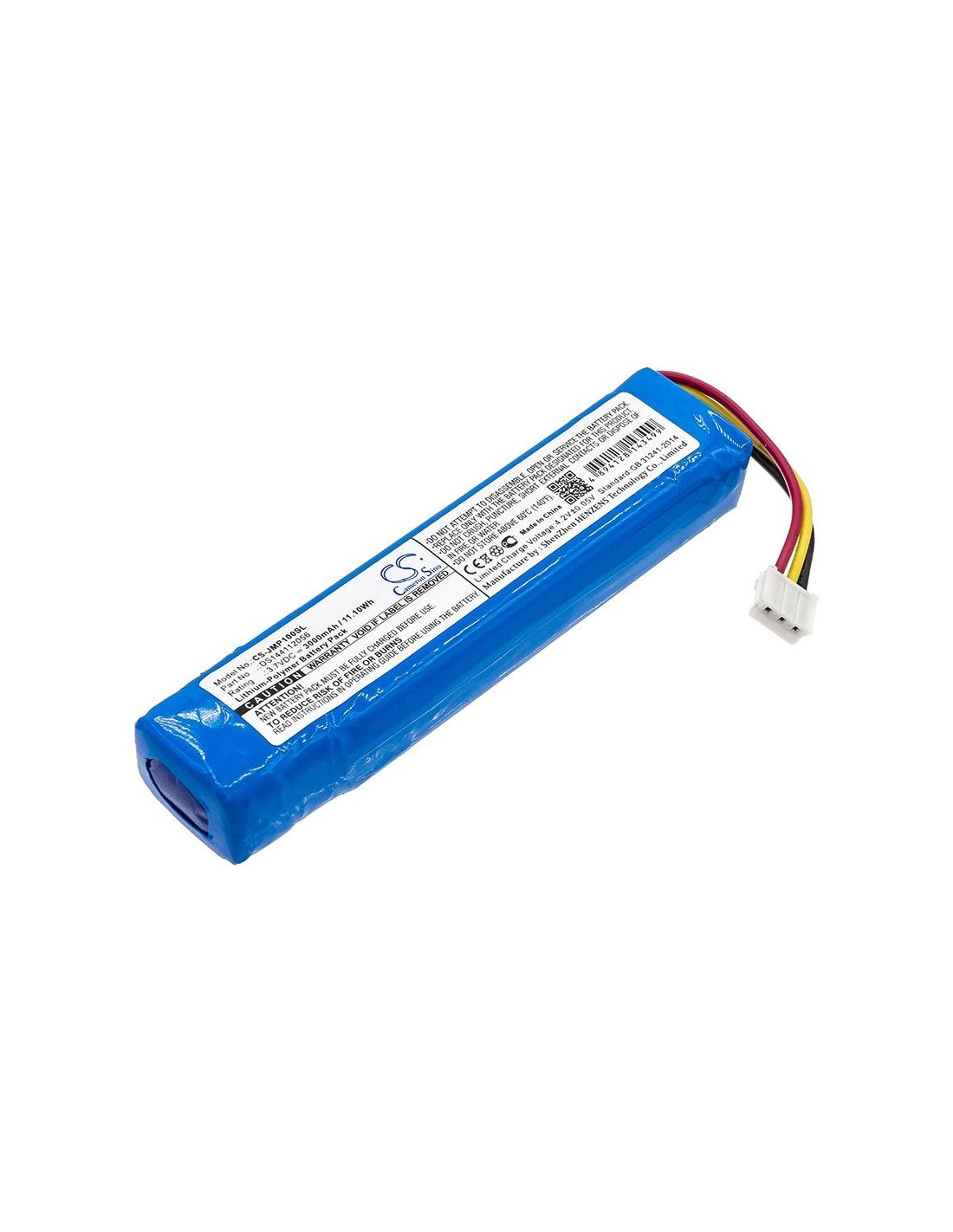 Li-Polymer Speaker Battery fits Jbl, Pulse 1, Jbl 3.7V, 3000mAh Speaker Cameron Sino Technology Limited