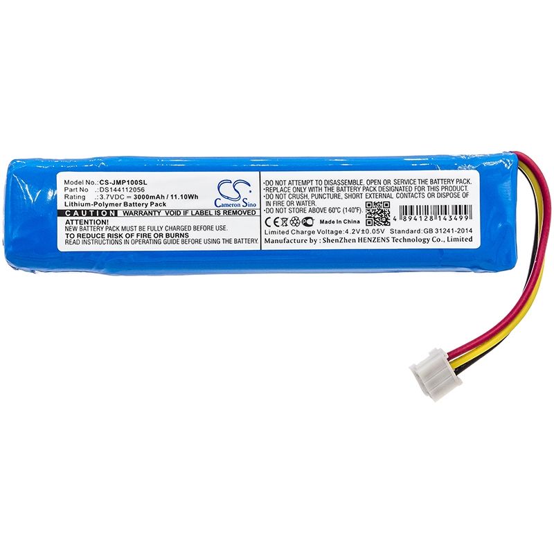 Li-Polymer Speaker Battery fits Jbl, Pulse 1, Jbl 3.7V, 3000mAh Speaker Cameron Sino Technology Limited