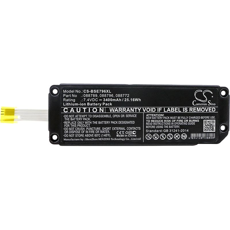 Li-ion Speaker Battery Fits Bose, Soundlink Mini 2, Bose 7.4v, 3400mah Speaker Cameron Sino Technology Limited