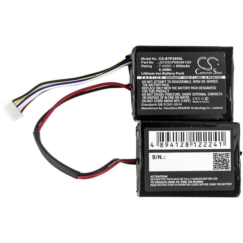 Li-ion Speaker Battery Fits Beats, B0513, Mh812ama-ug, Pill 2.0 7.4v, 850mah Speaker Cameron Sino Technology Limited