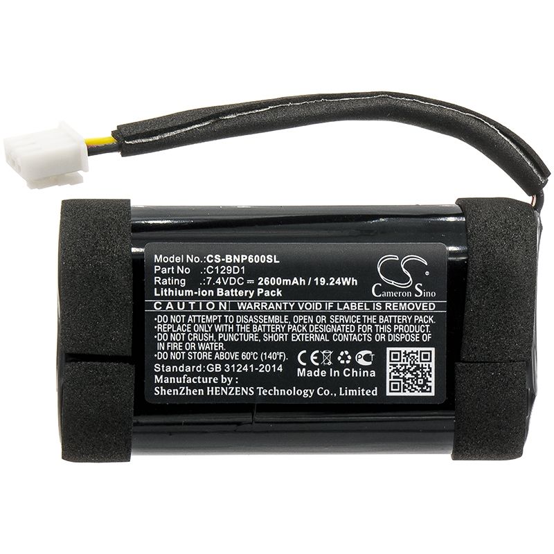 Li-ion Speaker Battery fits Bang & Olufse, 11400, 1140026, Beoplay P6 7.4V, 2600mAh Speaker Cameron Sino Technology Limited