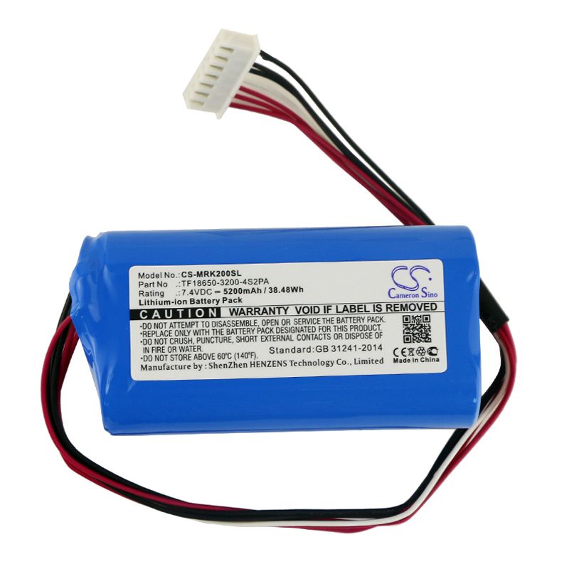 Li-ion Speaker Battery fits Marshall, Kilburn Ii, Marshall 7.4V, 5200mAh Speaker Cameron Sino Technology Limited