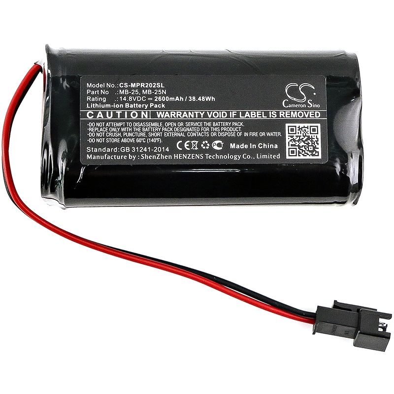 Li-ion Speaker Battery fits Mipro, Ma-101b, Ma-202, Ma-202b 14.8V, 2600mAh Speaker Cameron Sino Technology Limited