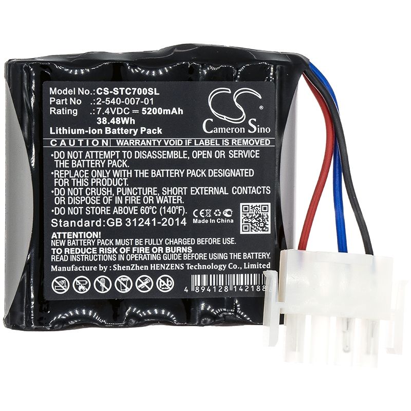 Li-ion Speaker Battery fits Soundcast, Outcast Vg7, Soundcast 7.4V, 5200mAh Speaker Cameron Sino Technology Limited