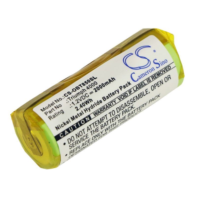 Ni-MH Battery fits Oral-b, Triumph 4000 1.2V, 2000mAh Toothbrush Cameron Sino Technology Limited