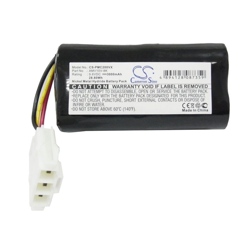 Ni-MH Battery fits Panasonic, Mc B 20 J, Mc-b10p, Mc-b20jp 9.6V, 3000mAh Vacuum Cameron Sino Technology Limited