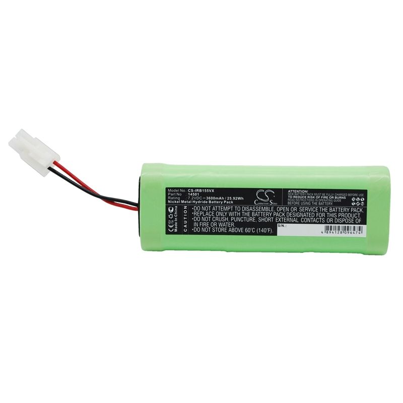 Ni-MH Battery fits Irobot, Looj 125, Looj 135, Looj 155 7.2V, 3600mAh Vacuum Cameron Sino Technology Limited