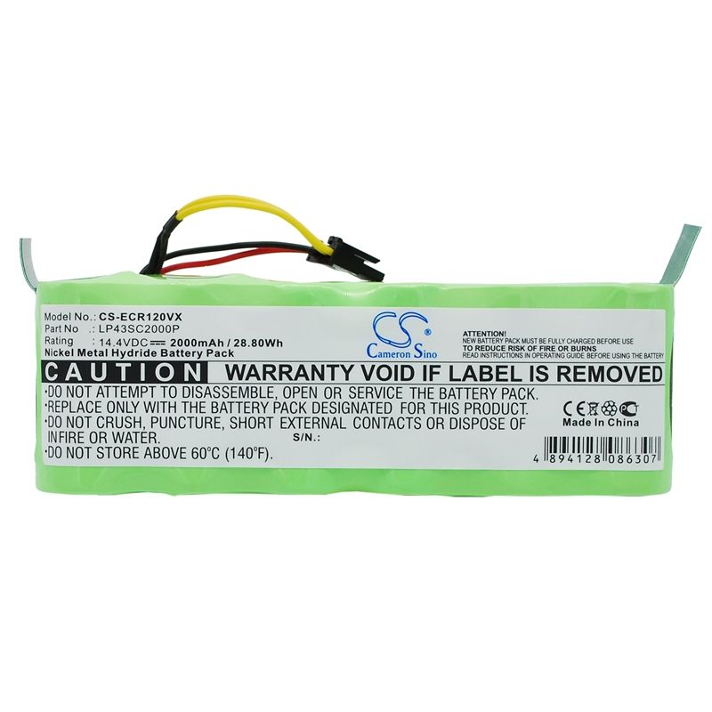 Ni-MH Battery fits Amibot, Prime, Pulse, Pure 14.4V, 2000mAh Vacuum Cameron Sino Technology Limited