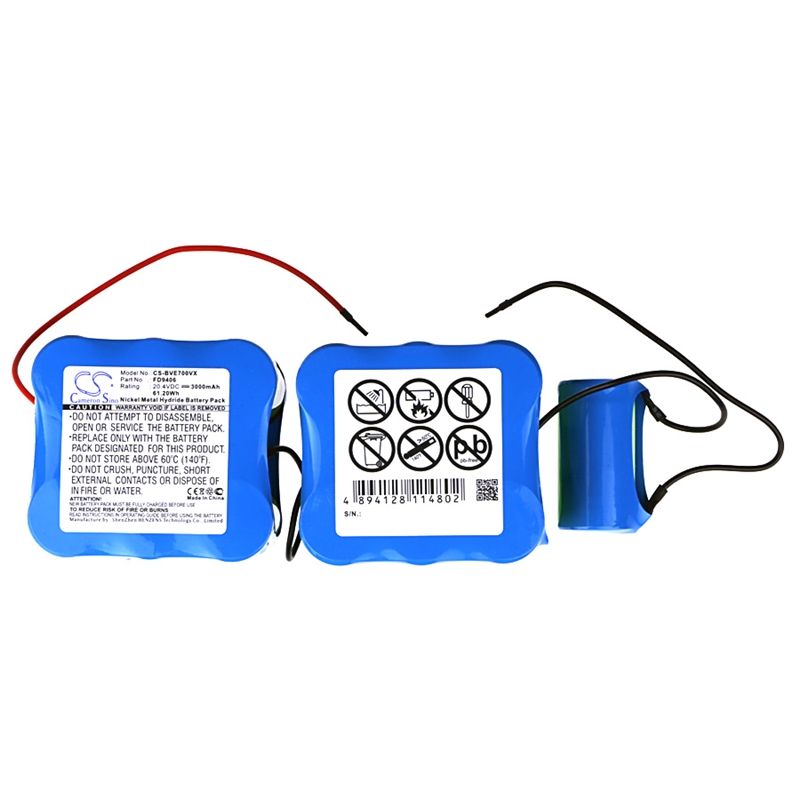 Ni-MH Battery fits Bosch, Bbhmove7, Bbhmove7/04, 20.4V, 3000mAh Vacuum Cameron Sino Technology Limited