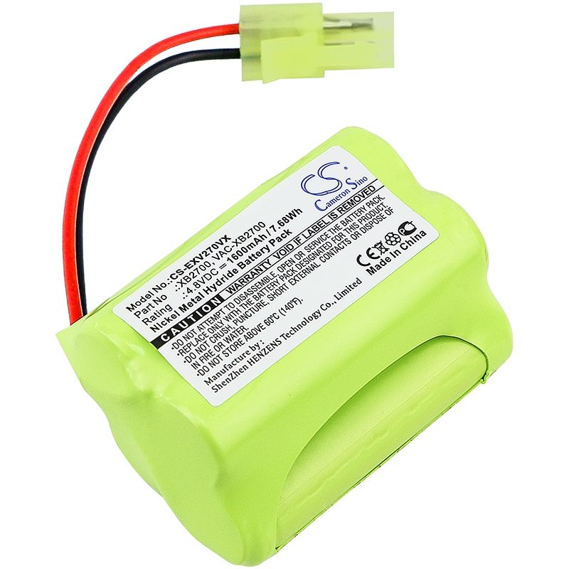 Ni-MH Battery fits Euro Pro, V2700z, Xb2700, Shark 4.8V, 1600mAh Vacuum Cameron Sino Technology Limited