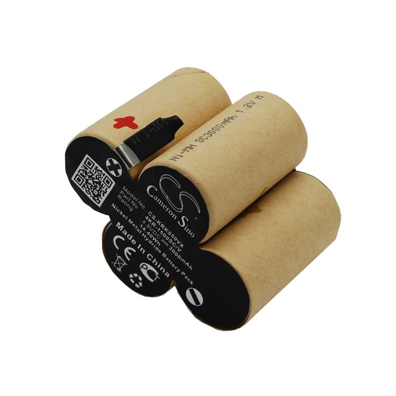 Ni-MH Battery fits Karcher, Broom K55, K55, 4.8V, 3000mAh Vacuum Cameron Sino Technology Limited