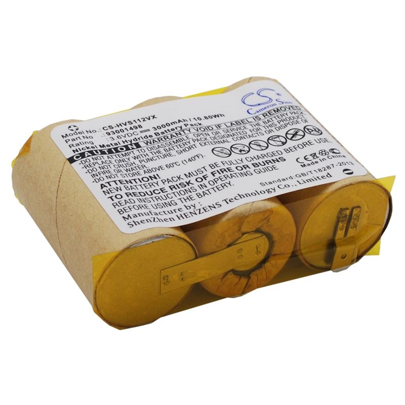 Ni-mh Battery Fits Hoover, S1120, Hoover 3.6v, 3000mah Vacuum Cameron Sino Technology Limited