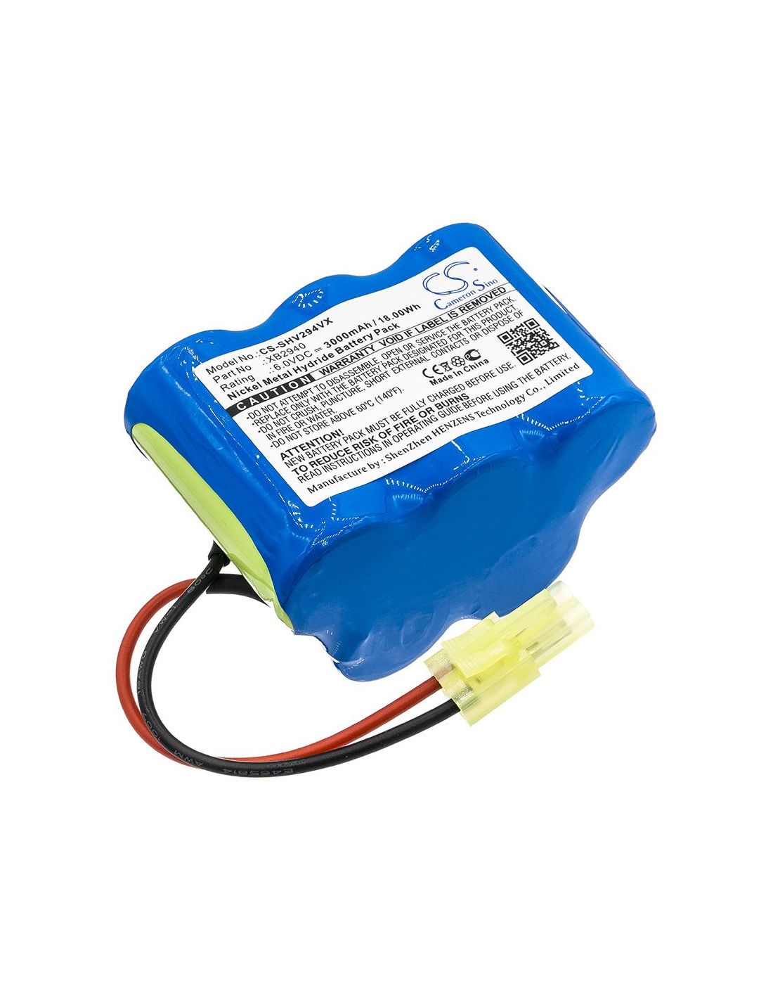 Ni-mh Battery Fits Shark, V2940c, V2940cfs, 6.0v, 3000mah Vacuum Cameron Sino Technology Limited