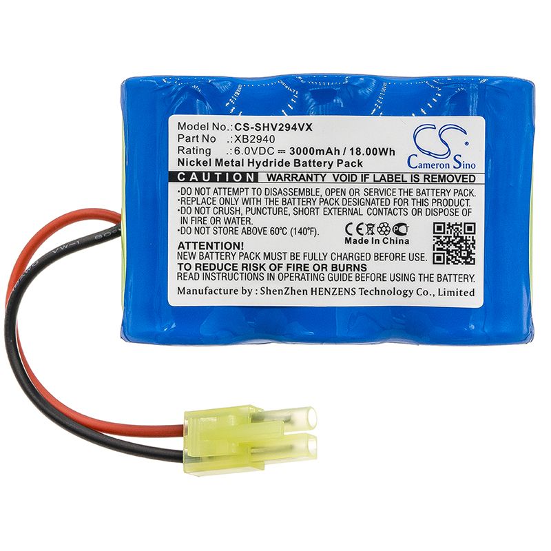 Ni-mh Battery Fits Shark, V2940c, V2940cfs, 6.0v, 3000mah Vacuum Cameron Sino Technology Limited