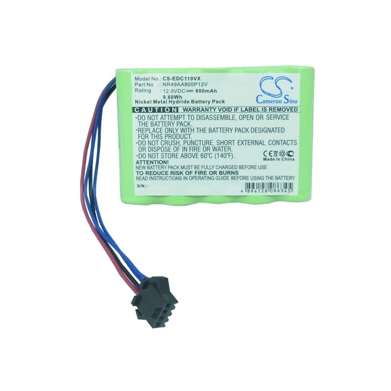 Ni-MH Battery fits Ecovacs, Deebot Cen30, Deebot Cr100, Deebot Cr110 12.0V, 800mAh Vacuum Cameron Sino Technology Limited