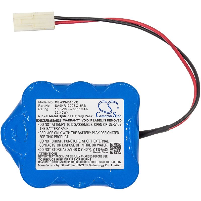 Ni-MH Battery fits Zepter, 9p130scr, 9p-130scr, 9p130scs 10.8V, 3000mAh Vacuum Cameron Sino Technology Limited